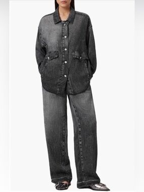 All Saints Hettie Illusion Denim Shacket